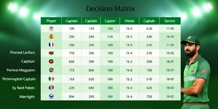 51Game Pro captain decision matrix